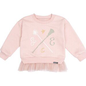 WICKED The Movie GLINDA Pink Sweatshirt TODDLER GIRL SIZE 4T NEW